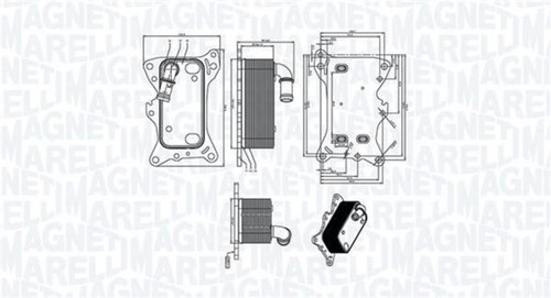 Engine oil cooler - fits, dodge