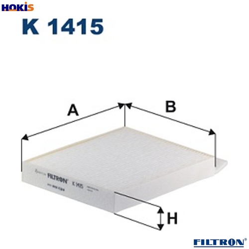 Filter cabin air 1415 for - filter,